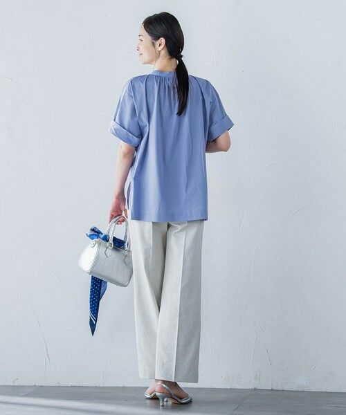 LAUTREAMONT / ロートレアモン シャツ・ブラウス | 【WEB限定】ライクアウーヴンバンドカラーブラウス≪洗濯機で洗える≫ | 詳細25