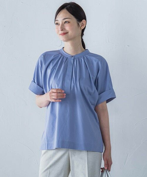 LAUTREAMONT / ロートレアモン シャツ・ブラウス | 【WEB限定】ライクアウーヴンバンドカラーブラウス≪洗濯機で洗える≫ | 詳細20