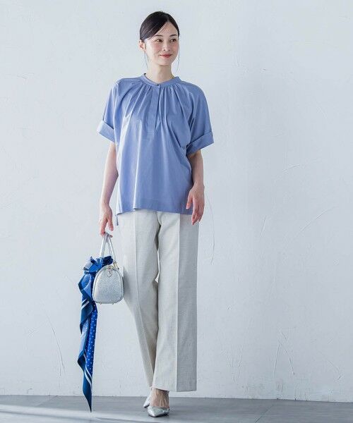 LAUTREAMONT / ロートレアモン シャツ・ブラウス | 【WEB限定】ライクアウーヴンバンドカラーブラウス≪洗濯機で洗える≫ | 詳細22