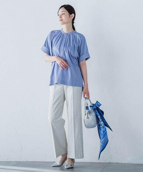 LAUTREAMONT / ロートレアモン シャツ・ブラウス | 【WEB限定】ライクアウーヴンバンドカラーブラウス≪洗濯機で洗える≫ | 詳細23