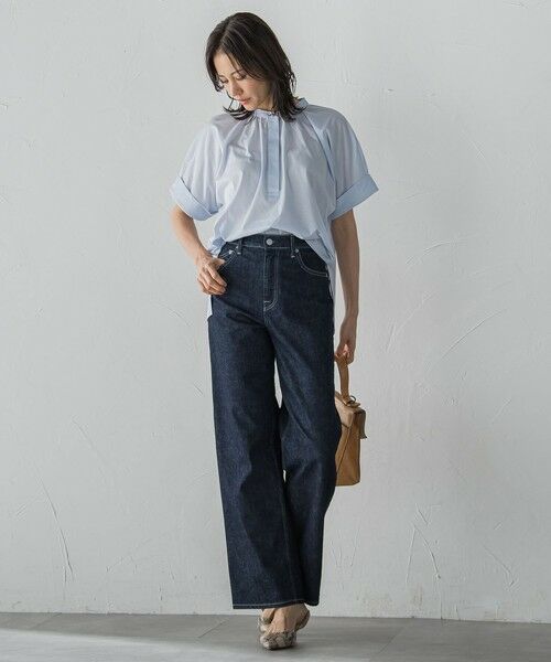 LAUTREAMONT / ロートレアモン シャツ・ブラウス | 【WEB限定】ライクアウーヴンバンドカラーブラウス≪洗濯機で洗える≫ | 詳細30