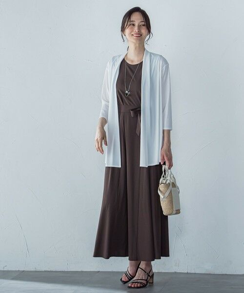 LAUTREAMONT / ロートレアモン カーディガン・ボレロ | 【WEB限定】ひやさらシワレス着流しカーディガン≪洗濯機で洗える≫ | 詳細2