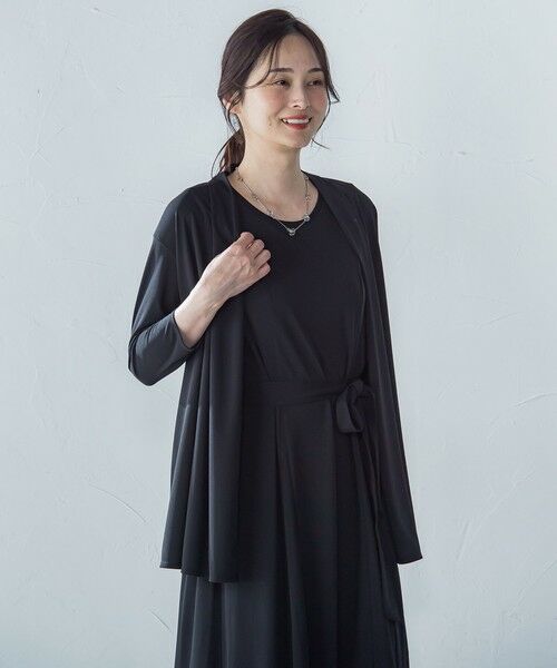 LAUTREAMONT / ロートレアモン カーディガン・ボレロ | 【WEB限定】ひやさらシワレス着流しカーディガン≪洗濯機で洗える≫ | 詳細6