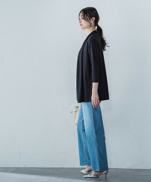 LAUTREAMONT / ロートレアモン カーディガン・ボレロ | 【WEB限定】ひやさらシワレス着流しカーディガン≪洗濯機で洗える≫ | 詳細8
