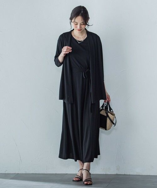 LAUTREAMONT / ロートレアモン カーディガン・ボレロ | 【WEB限定】ひやさらシワレス着流しカーディガン≪洗濯機で洗える≫ | 詳細9