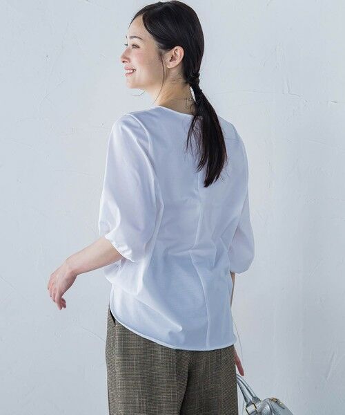 LAUTREAMONT / ロートレアモン カットソー | 【WEB限定】きれいめハーフスリーブカットソー ≪接触冷感／洗濯機OK≫ | 詳細1