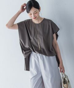 LAUTREAMONT / ロートレアモン カットソー | 【WEB限定】タックデザインカットソー ≪接触冷感／洗濯機OK≫