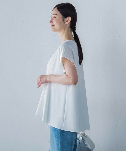 LAUTREAMONT / ロートレアモン カットソー | ペプラム風タックカットソー≪洗濯機で洗える≫ | 詳細1