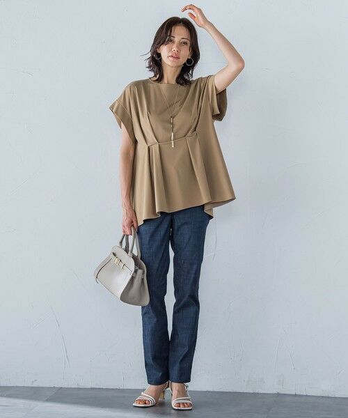 LAUTREAMONT / ロートレアモン カットソー | ペプラム風タックカットソー≪洗濯機で洗える≫ | 詳細13