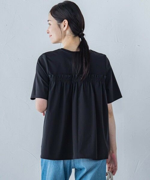 LAUTREAMONT / ロートレアモン カットソー | 【晴れ軽】撥水UVドッキングカットソー≪UV/接触冷感/撥水性/洗濯機で洗える≫ | 詳細1