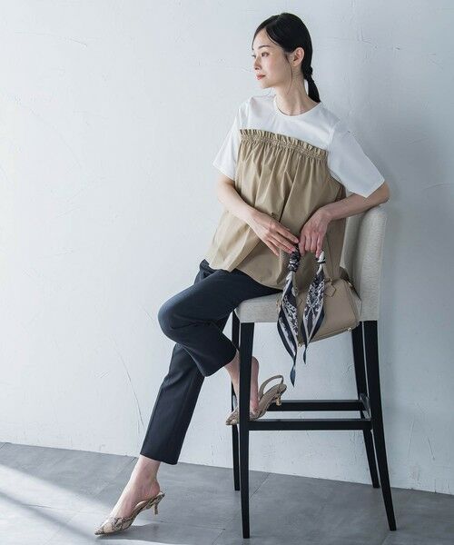 LAUTREAMONT / ロートレアモン カットソー | 【晴れ軽】撥水UVドッキングカットソー≪UV/接触冷感/撥水性/洗濯機で洗える≫ | 詳細10