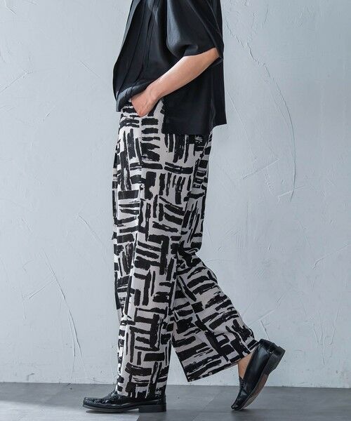 LAUTREAMONT / ロートレアモン その他パンツ | 麻調ボイルプリントパンツ≪洗濯機で洗える≫ | 詳細1