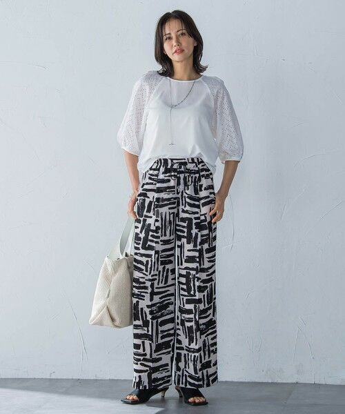 LAUTREAMONT / ロートレアモン その他パンツ | 麻調ボイルプリントパンツ≪洗濯機で洗える≫ | 詳細10