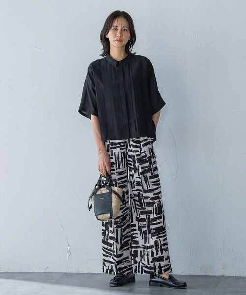 LAUTREAMONT / ロートレアモン その他パンツ | 麻調ボイルプリントパンツ≪洗濯機で洗える≫ | 詳細3