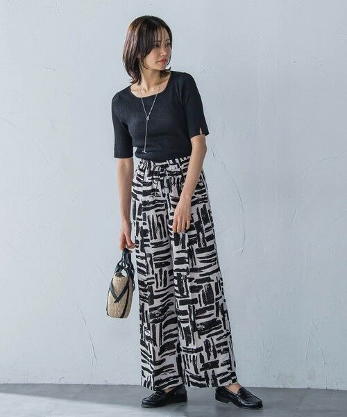 LAUTREAMONT / ロートレアモン その他パンツ | 麻調ボイルプリントパンツ≪洗濯機で洗える≫ | 詳細6