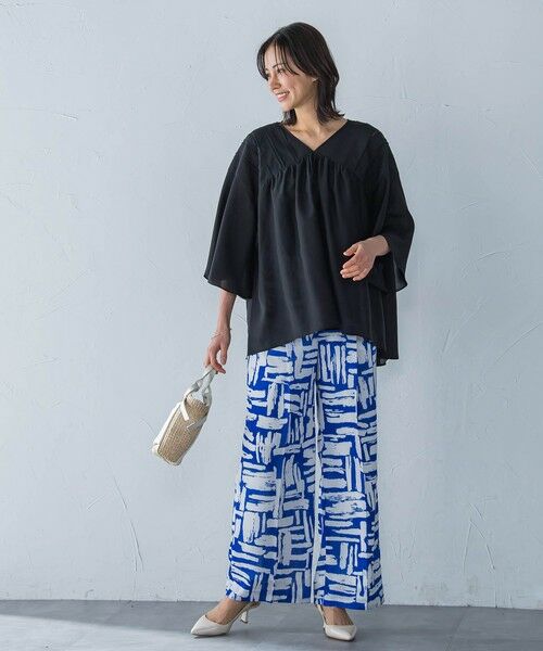 LAUTREAMONT / ロートレアモン その他パンツ | 麻調ボイルプリントパンツ≪洗濯機で洗える≫ | 詳細16