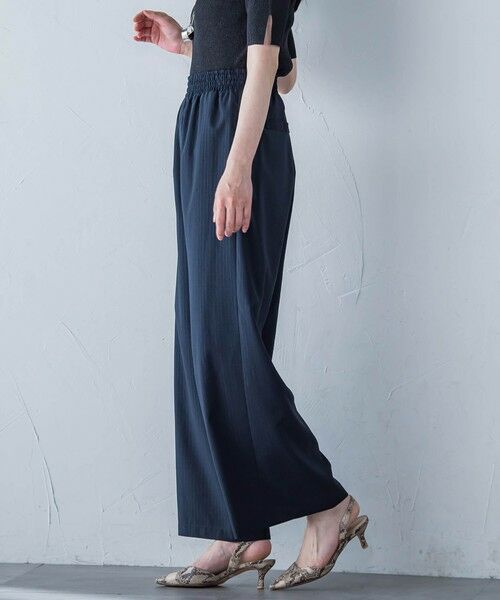 LAUTREAMONT / ロートレアモン その他パンツ | 【WEB限定】フィルムストライプイージーパンツ ≪手洗い可能≫ | 詳細1