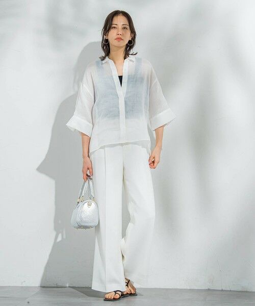 LAUTREAMONT / ロートレアモン その他パンツ | エアブリーズストレートワイドパンツ≪洗濯機で洗える≫ | 詳細6