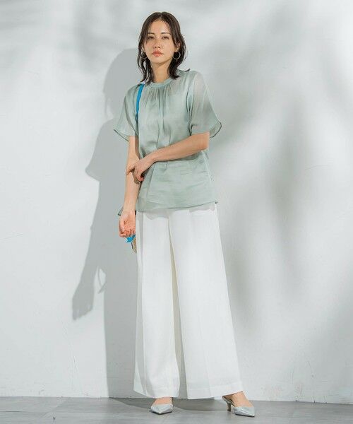 LAUTREAMONT / ロートレアモン その他パンツ | エアブリーズストレートワイドパンツ≪洗濯機で洗える≫ | 詳細8