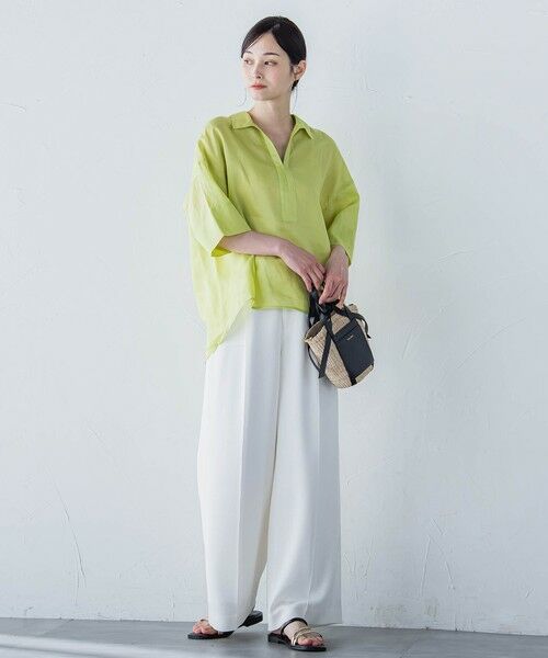 LAUTREAMONT / ロートレアモン その他パンツ | エアブリーズストレートワイドパンツ≪洗濯機で洗える≫ | 詳細4