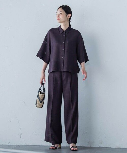 LAUTREAMONT / ロートレアモン その他パンツ | エアブリーズストレートワイドパンツ≪洗濯機で洗える≫ | 詳細16