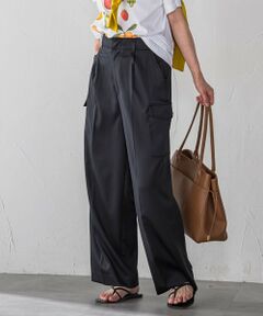 LAUTREAMONT / ロートレアモン その他パンツ | ストレッチカーゴサテンパンツ≪洗濯機で洗える≫