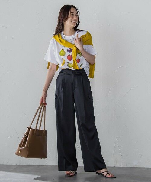 LAUTREAMONT / ロートレアモン その他パンツ | ストレッチカーゴサテンパンツ≪洗濯機で洗える≫ | 詳細2