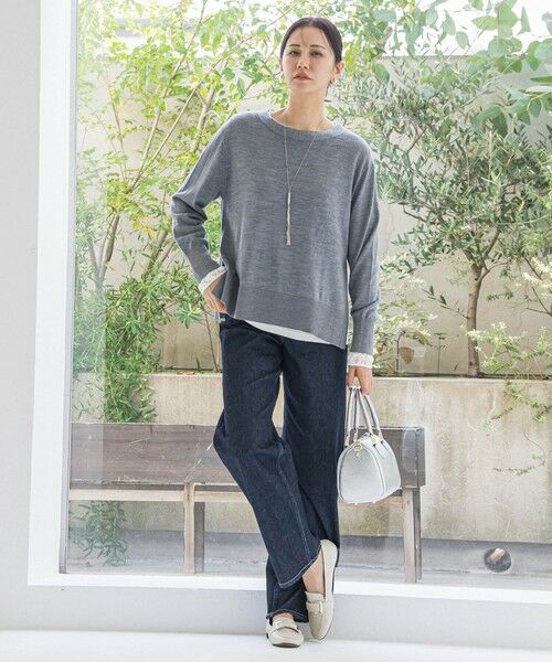 LAUTREAMONT / ロートレアモン デニムパンツ | 【JAPAN BLUE JEANS】デニムワイドパンツ≪洗濯機で洗える≫ | 詳細1