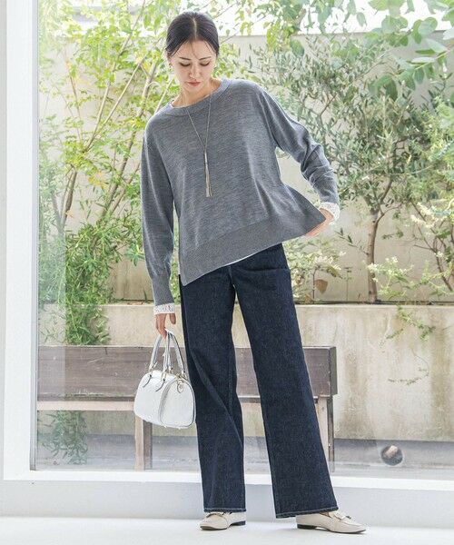 LAUTREAMONT / ロートレアモン デニムパンツ | 【JAPAN BLUE JEANS】デニムワイドパンツ≪洗濯機で洗える≫ | 詳細2