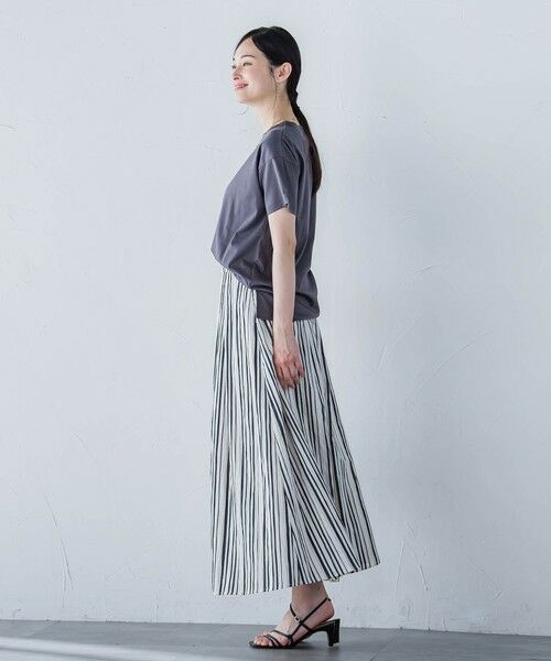 LAUTREAMONT / ロートレアモン ミニ・ひざ丈スカート | ワッシャーストライプスカート≪手洗い可能≫ | 詳細11