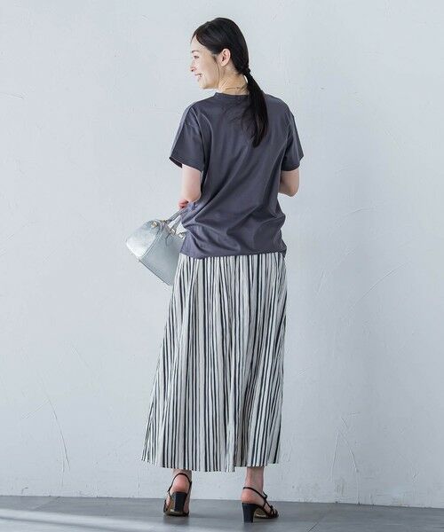 LAUTREAMONT / ロートレアモン ミニ・ひざ丈スカート | ワッシャーストライプスカート≪手洗い可能≫ | 詳細12