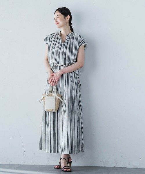 LAUTREAMONT / ロートレアモン ミニ・ひざ丈スカート | ワッシャーストライプスカート≪手洗い可能≫ | 詳細5