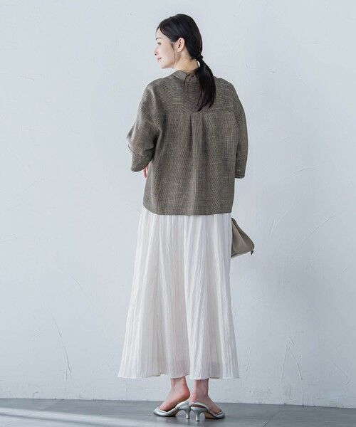 LAUTREAMONT / ロートレアモン ミニ・ひざ丈スカート | リンクルリッドエアリースカート≪洗濯機で洗える≫ | 詳細4