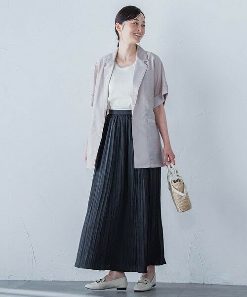 LAUTREAMONT / ロートレアモン ミニ・ひざ丈スカート | リンクルリッドエアリースカート≪洗濯機で洗える≫ | 詳細12