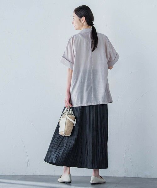 LAUTREAMONT / ロートレアモン ミニ・ひざ丈スカート | リンクルリッドエアリースカート≪洗濯機で洗える≫ | 詳細13