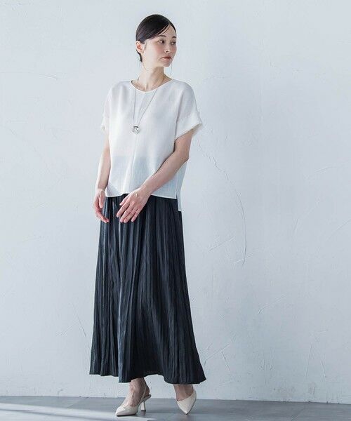 LAUTREAMONT / ロートレアモン ミニ・ひざ丈スカート | リンクルリッドエアリースカート≪洗濯機で洗える≫ | 詳細14