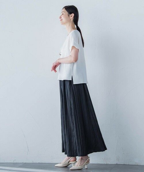 LAUTREAMONT / ロートレアモン ミニ・ひざ丈スカート | リンクルリッドエアリースカート≪洗濯機で洗える≫ | 詳細15