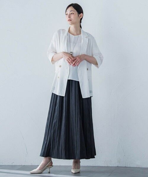 LAUTREAMONT / ロートレアモン ミニ・ひざ丈スカート | リンクルリッドエアリースカート≪洗濯機で洗える≫ | 詳細16