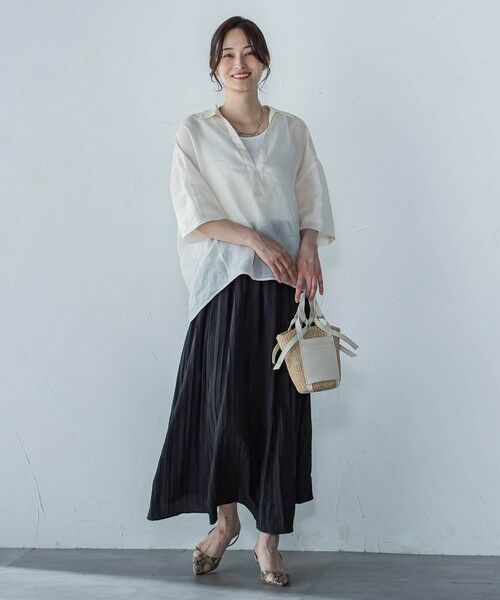 LAUTREAMONT / ロートレアモン ミニ・ひざ丈スカート | リンクルリッドエアリースカート≪洗濯機で洗える≫ | 詳細17