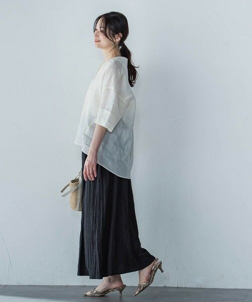 LAUTREAMONT / ロートレアモン ミニ・ひざ丈スカート | リンクルリッドエアリースカート≪洗濯機で洗える≫ | 詳細18