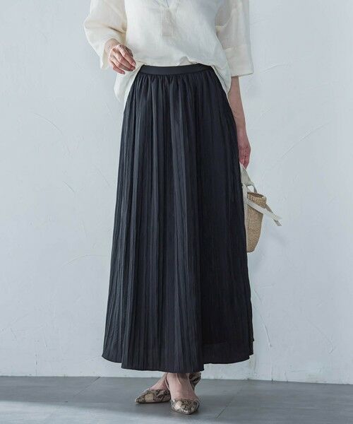 LAUTREAMONT / ロートレアモン ミニ・ひざ丈スカート | リンクルリッドエアリースカート≪洗濯機で洗える≫ | 詳細20