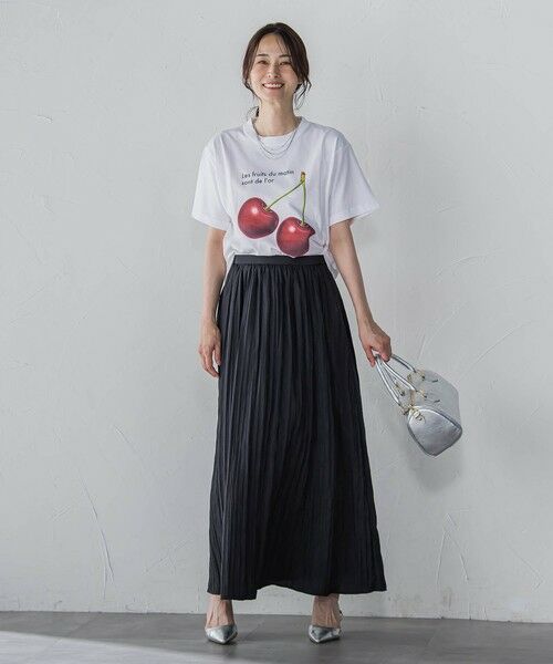 LAUTREAMONT / ロートレアモン ミニ・ひざ丈スカート | リンクルリッドエアリースカート≪洗濯機で洗える≫ | 詳細22