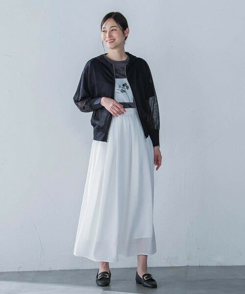 LAUTREAMONT / ロートレアモン ニット・セーター | 【一部店舗限定販売】シアーニットジップパーカー≪手洗い可能≫ | 詳細11