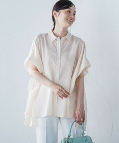 LAUTREAMONT / ロートレアモン シャツ・ブラウス | スパンボイルチュニックブラウス≪手洗い可能≫