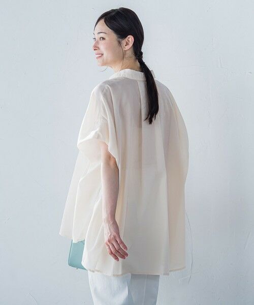 LAUTREAMONT / ロートレアモン シャツ・ブラウス | スパンボイルチュニックブラウス≪手洗い可能≫ | 詳細3