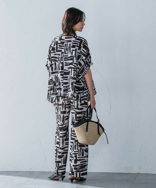 LAUTREAMONT / ロートレアモン シャツ・ブラウス | 麻調ボイルプリントブラウス≪洗濯機で洗える≫ | 詳細3