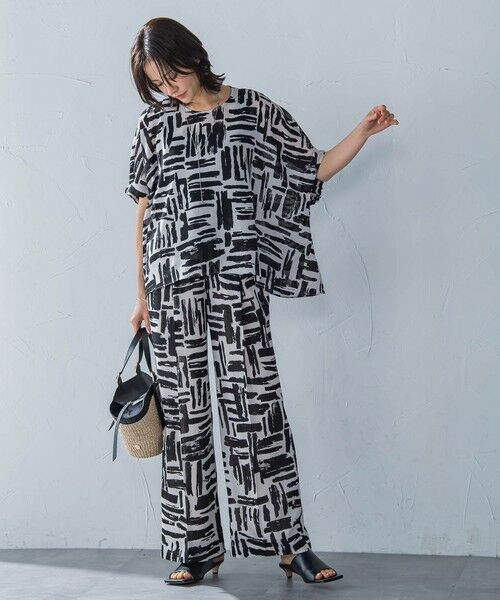 LAUTREAMONT / ロートレアモン シャツ・ブラウス | 麻調ボイルプリントブラウス≪洗濯機で洗える≫ | 詳細5