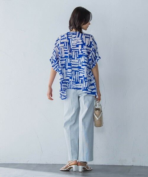 LAUTREAMONT / ロートレアモン シャツ・ブラウス | 麻調ボイルプリントブラウス≪洗濯機で洗える≫ | 詳細10