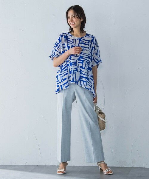 LAUTREAMONT / ロートレアモン シャツ・ブラウス | 麻調ボイルプリントブラウス≪洗濯機で洗える≫ | 詳細6