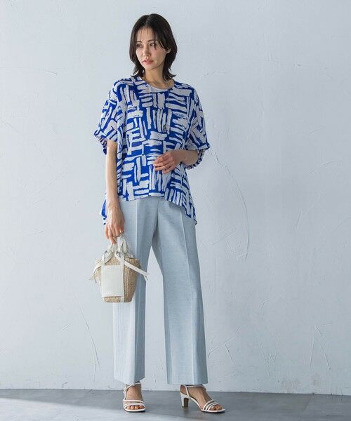 LAUTREAMONT / ロートレアモン シャツ・ブラウス | 麻調ボイルプリントブラウス≪洗濯機で洗える≫ | 詳細8